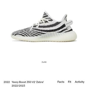 Ydeezy Boost 350 V2 Zebra